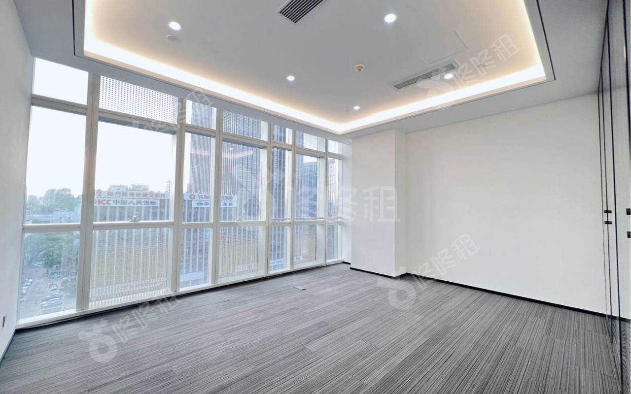 讯美科技广场_381平_精装_办公室隔间