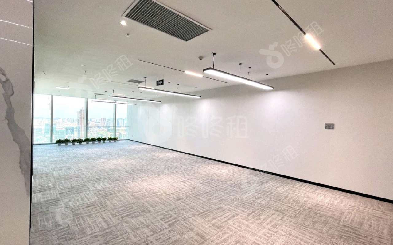 宝能中心_285平_精装_办公室隔间