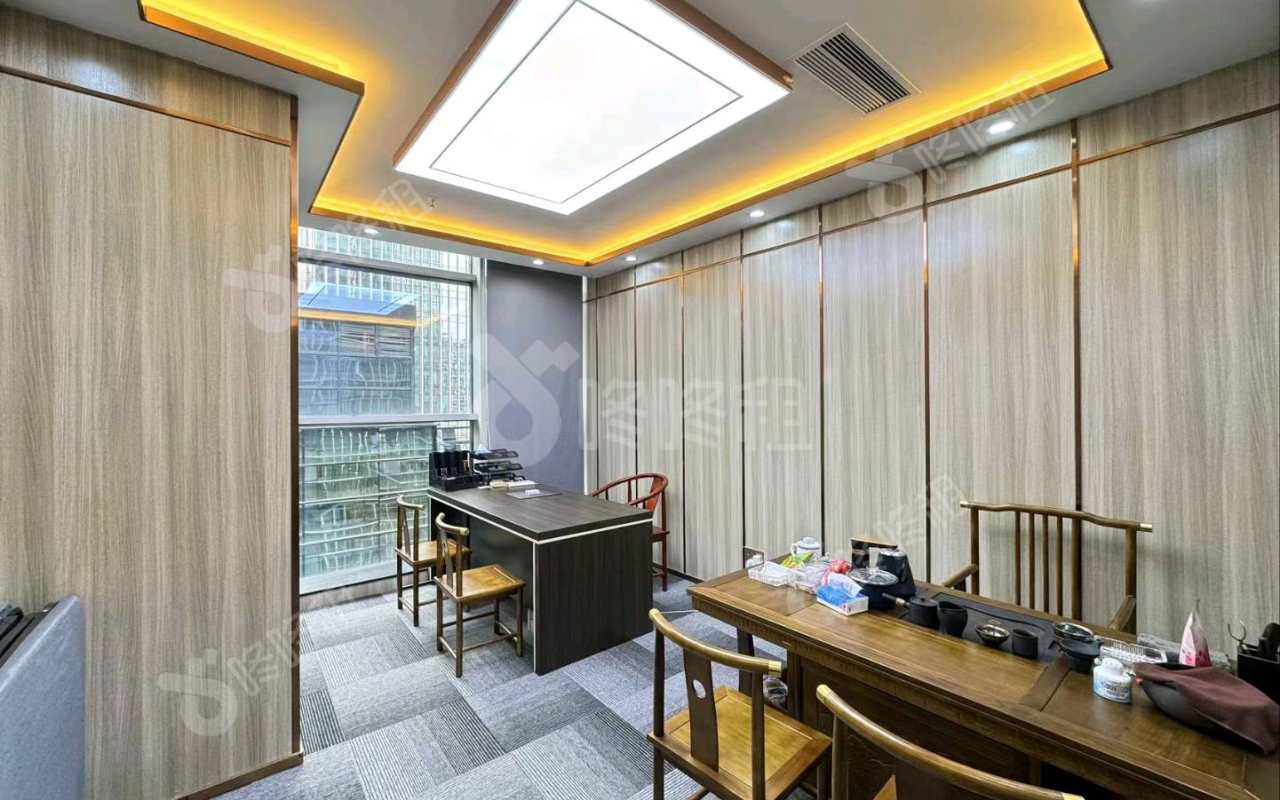 中国凤凰大厦_158平_精装_办公室隔间
