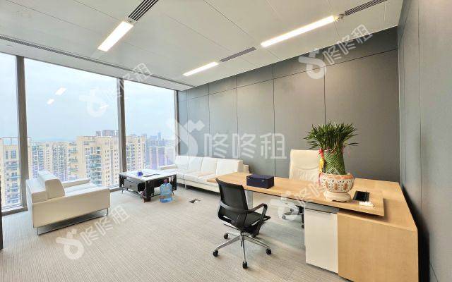 深圳湾一号_360平_豪装_办公室隔间
