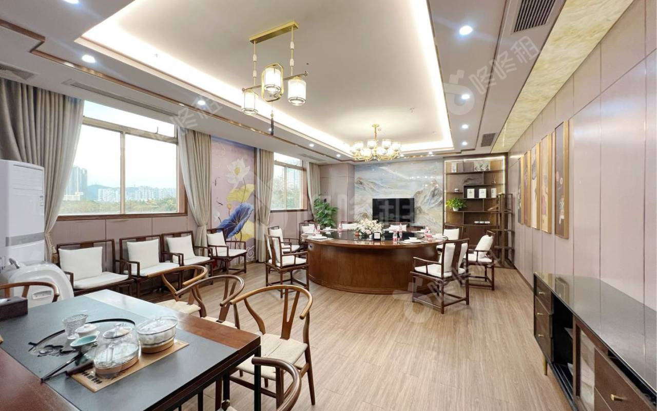 深圳国际文化大厦_1415平_精装_办公室隔间