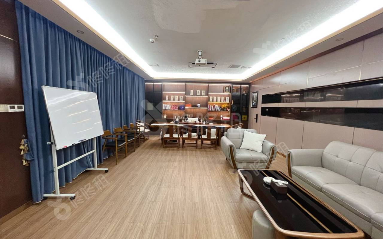 深圳国际文化大厦_1415平_精装_办公室隔间