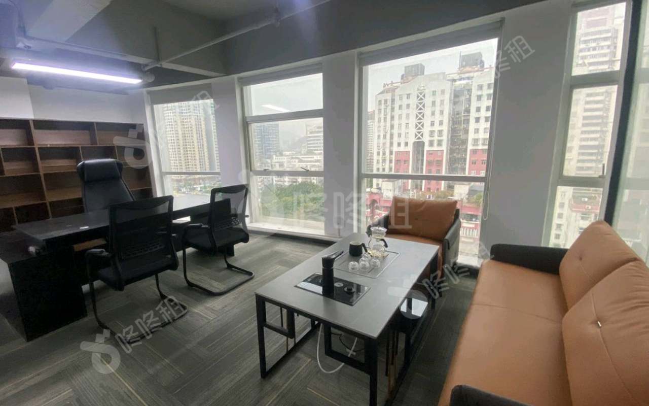 太平洋保险大厦_456平_精装_办公室隔间