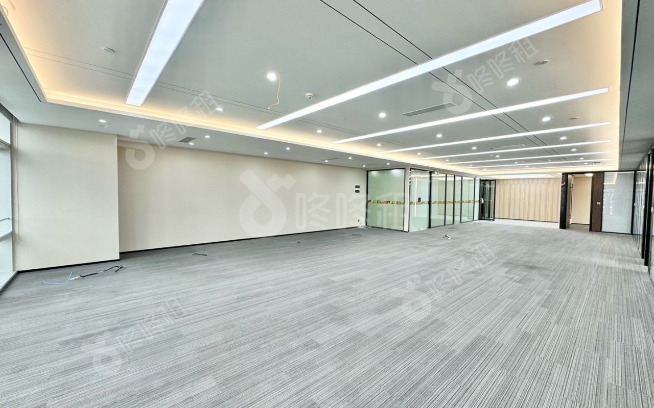 讯美科技广场_374平_豪装_办公室开间