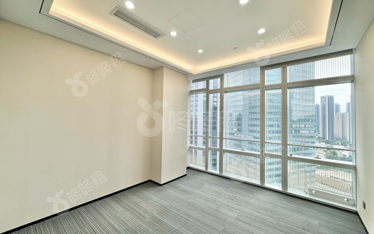 讯美科技广场_374平_豪装_办公室隔间