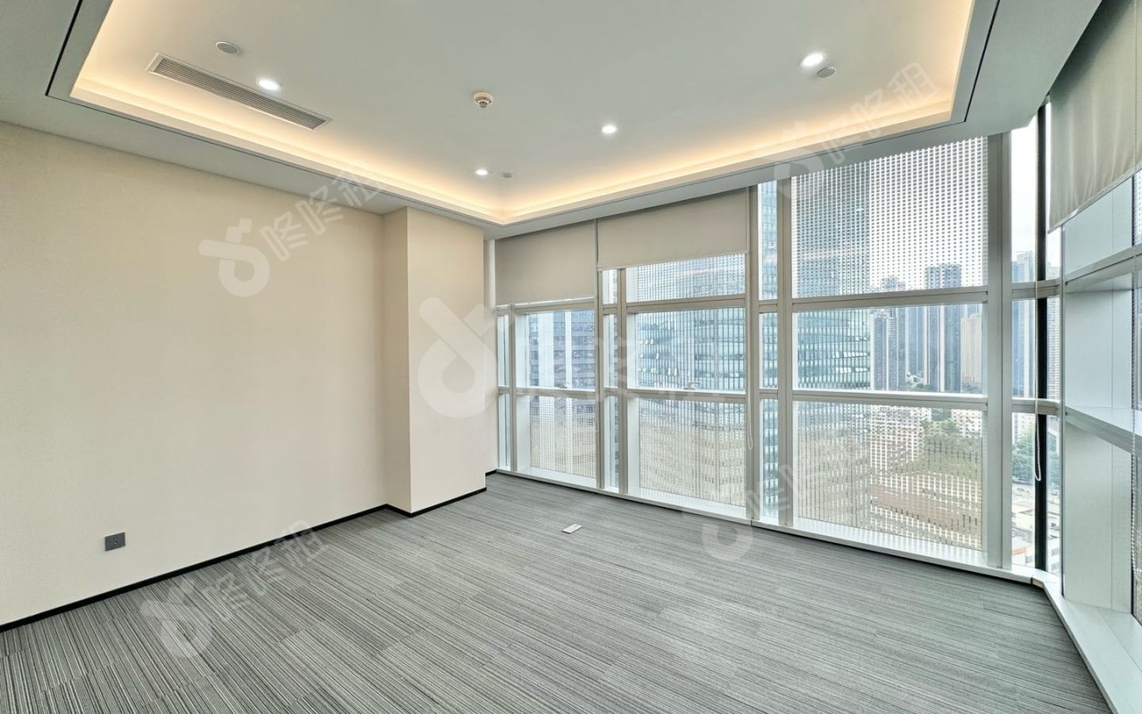 讯美科技广场_374平_豪装_办公室隔间