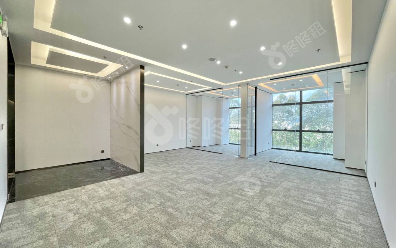 绿景美景广场_196平_豪装_办公室开间