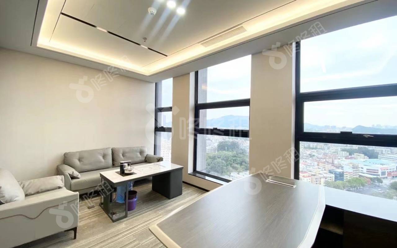 汇海广场_207平_精装_办公室隔间