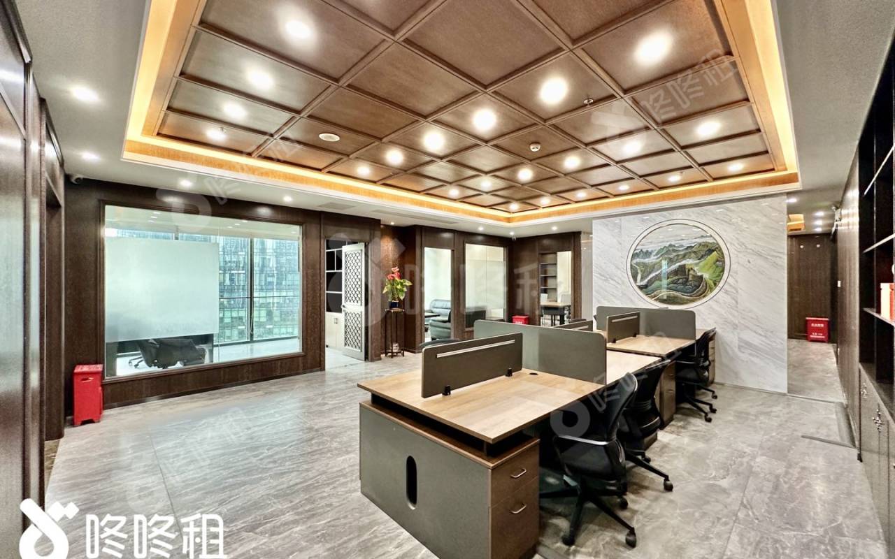 方大城_496平_精装_办公室开间