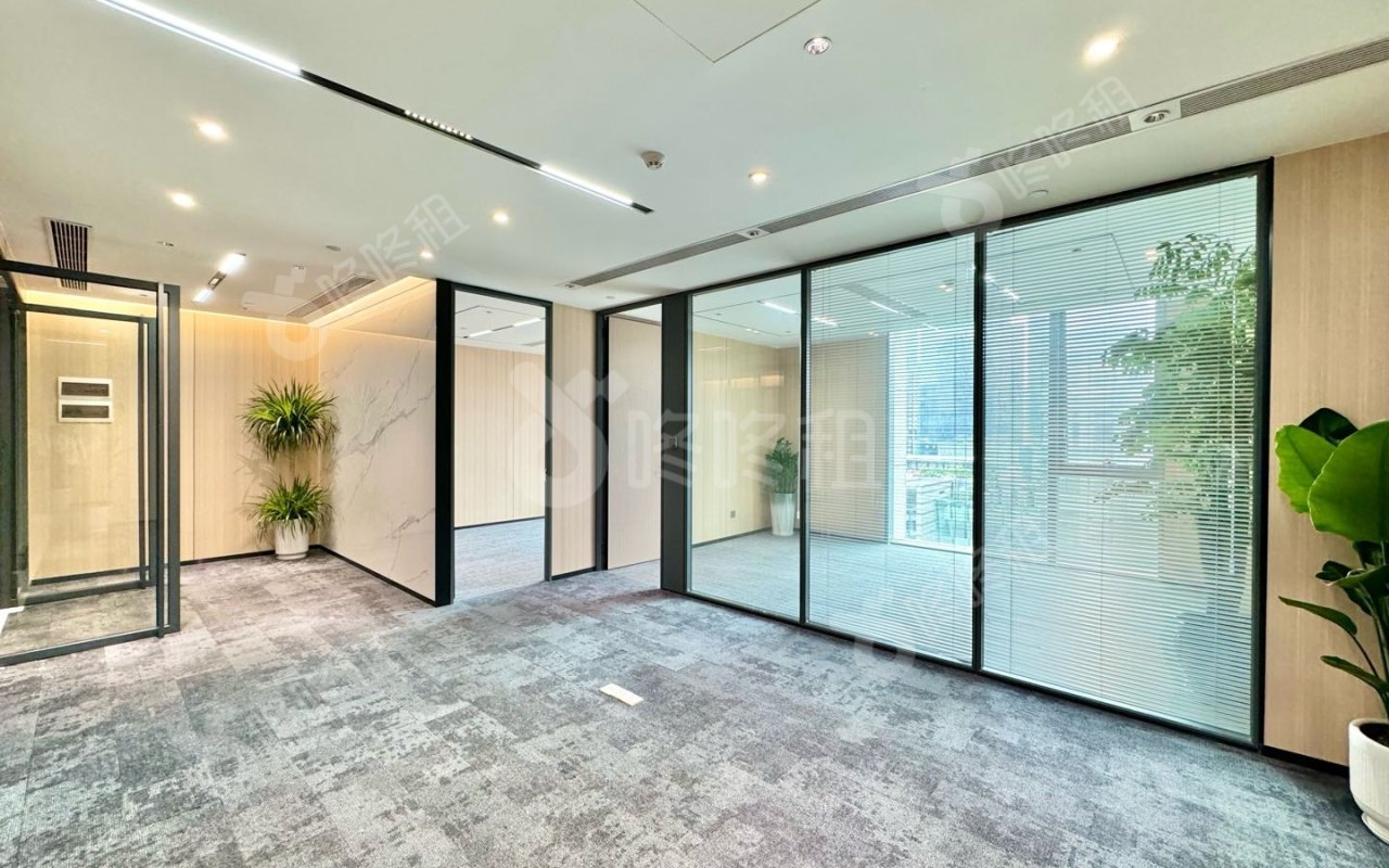 中检大厦_195平_豪装_办公室开间