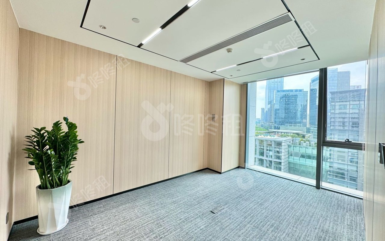 中检大厦_195平_豪装_办公室隔间