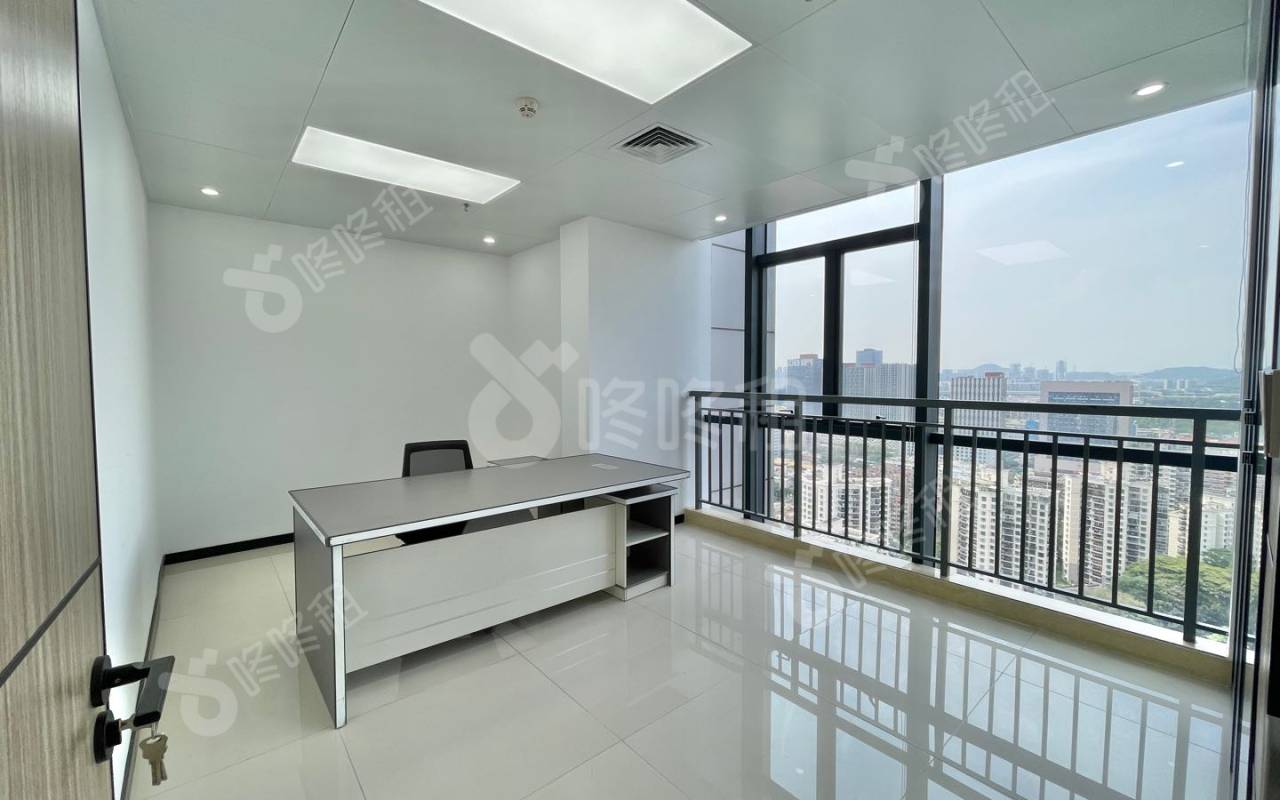 比克科技大厦_338平_豪装_办公室隔间