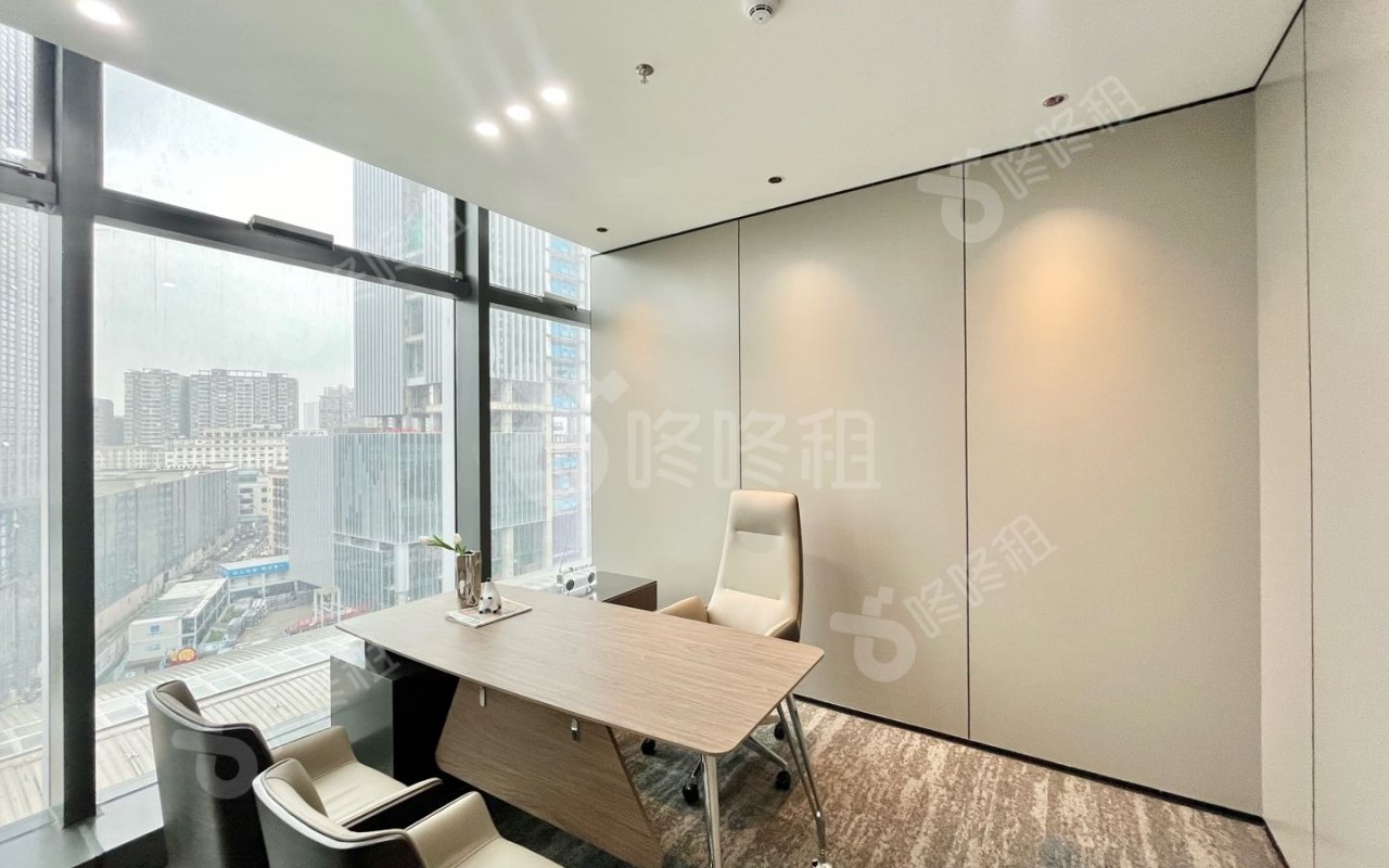 盛龙时代广场_233平_精装_办公室隔间