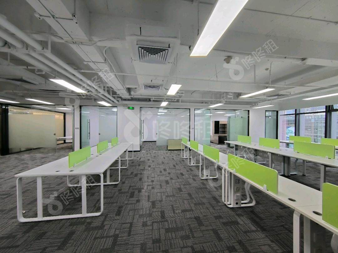 中科大厦_285平_豪装_办公室开间