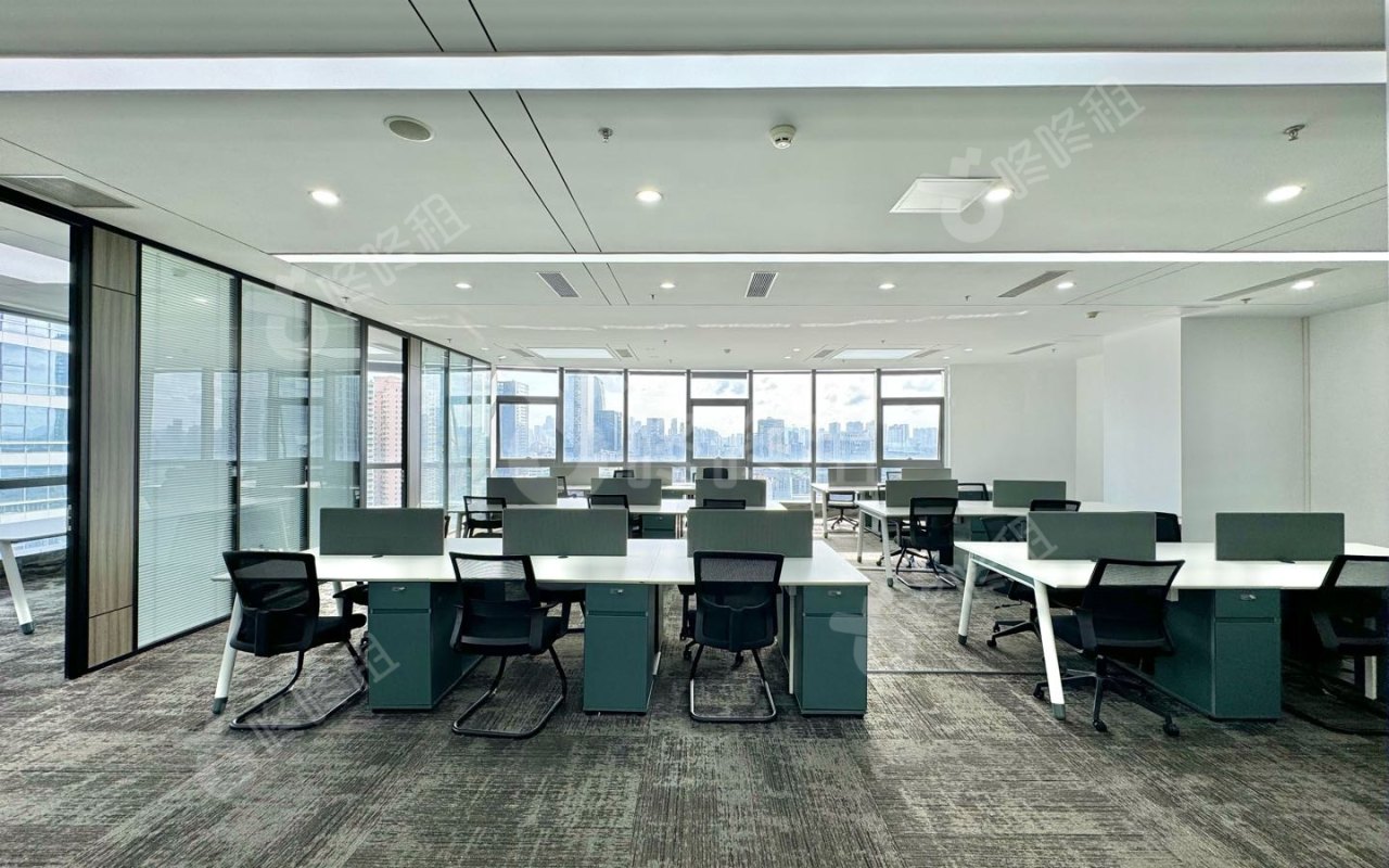 中电长城大厦_221平_精装_办公室开间