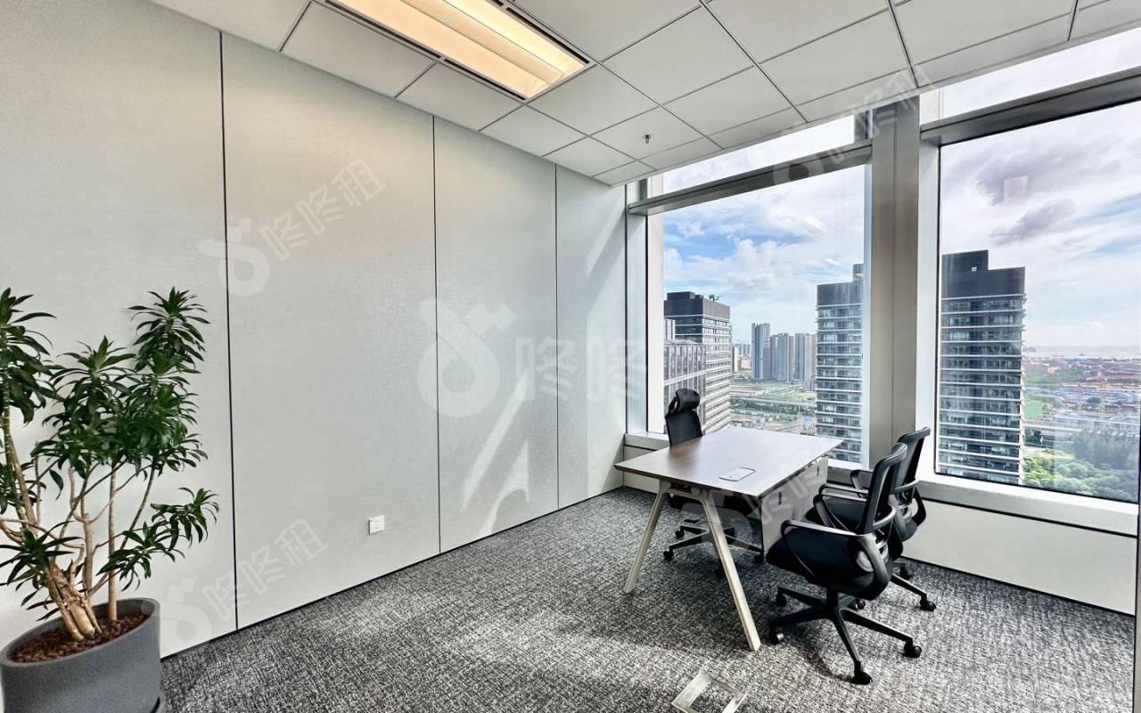 前海嘉里中心_199平_精装_办公室隔间