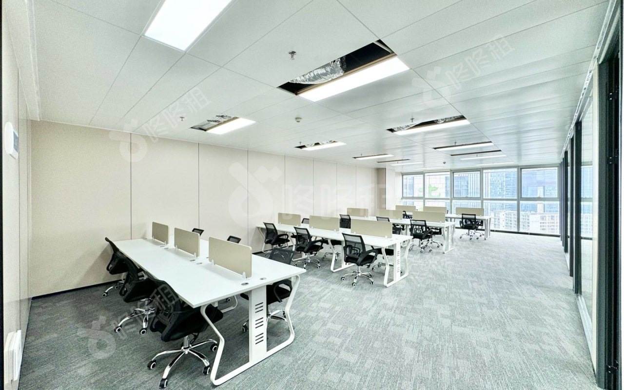 微软科通大厦_298平_精装_办公室开间