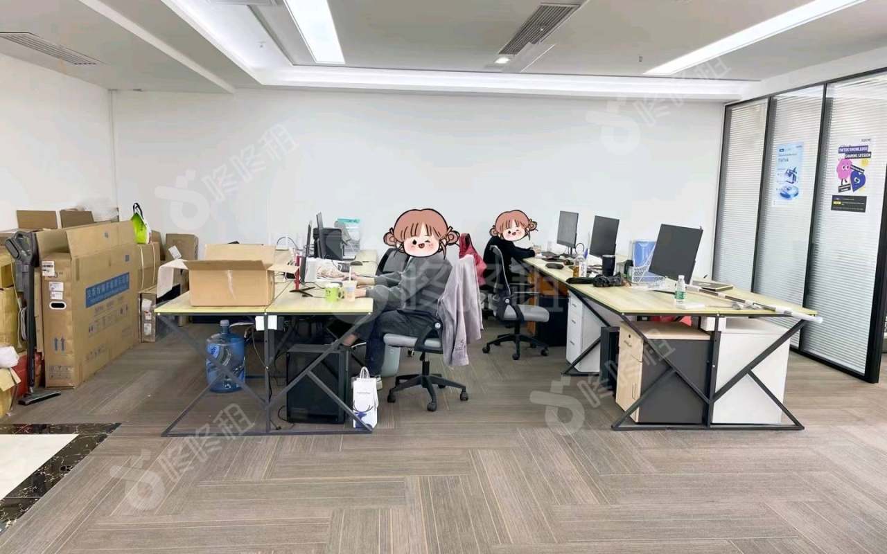 茂业时代广场_200平_精装_办公室开间