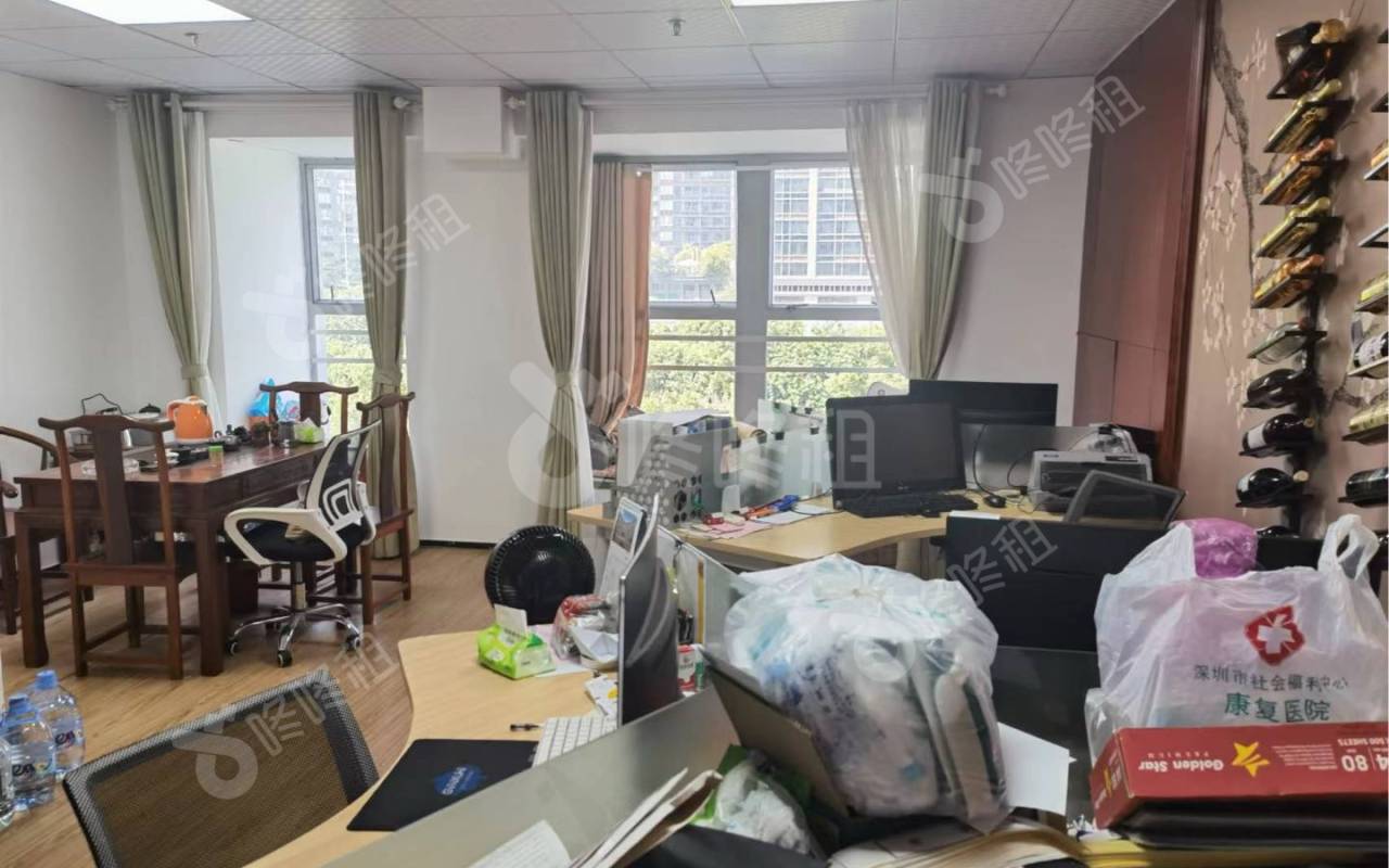 杭钢富春商务大厦_52平_精装_办公室开间