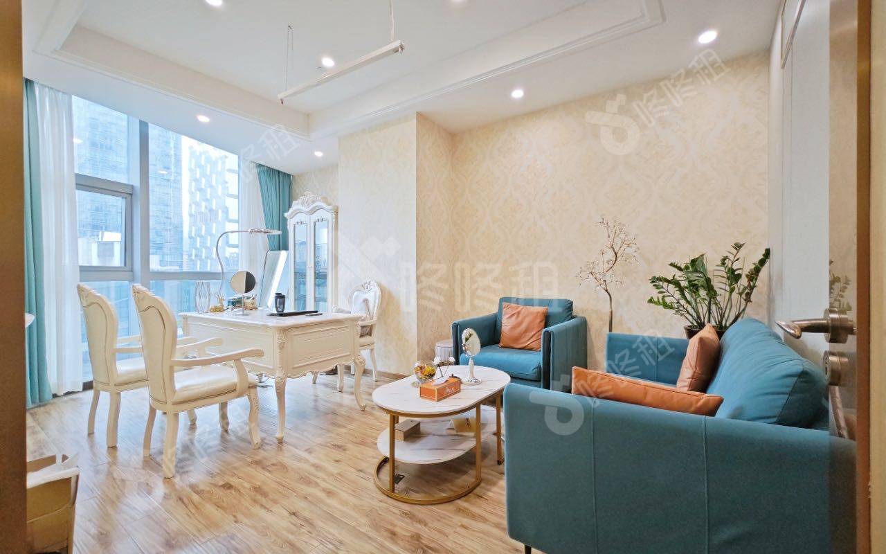 海王星辰大厦_722平_精装_办公室隔间