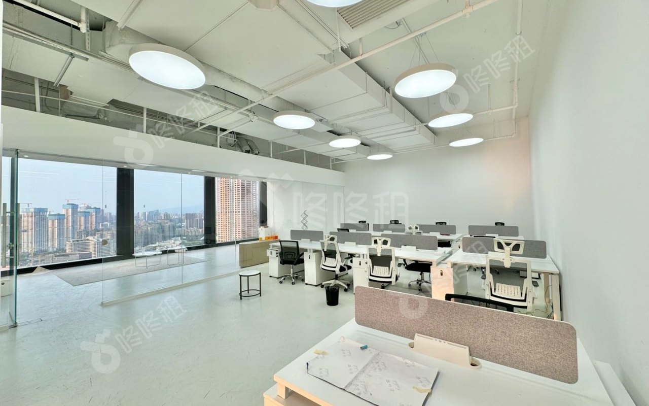 恒裕前海金融中心_589平_豪装_办公室开间