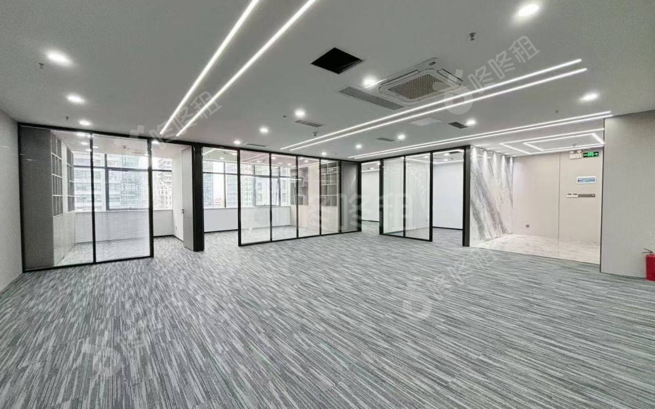 红松大厦_353平_精装_办公室开间