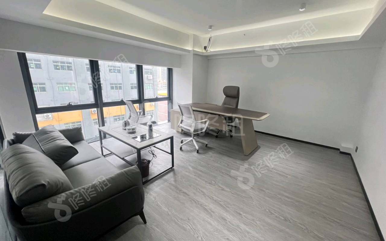 卓汇佳广场_528平_精装_办公室隔间