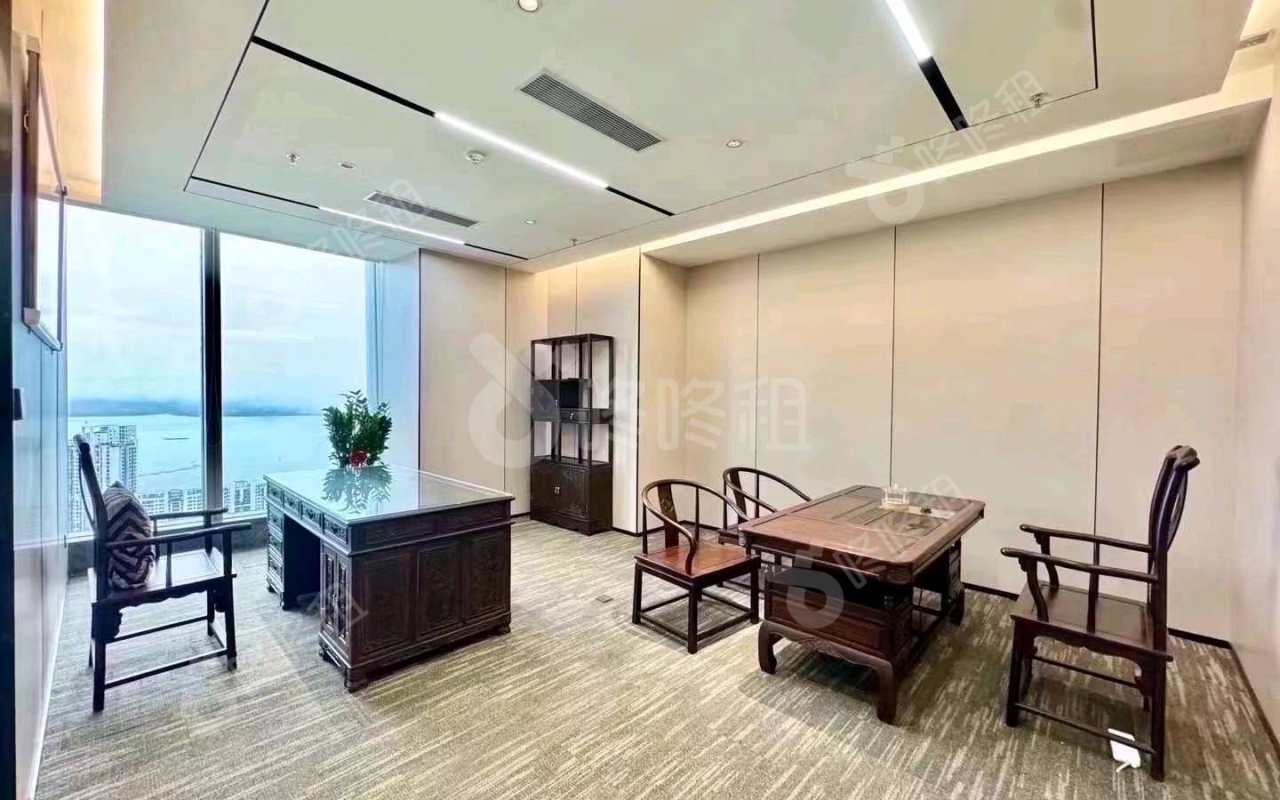 京基滨河时代_856平_豪装_办公室隔间