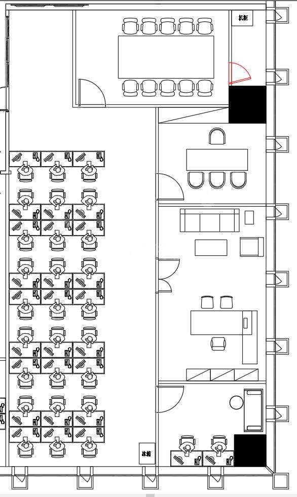 天珑移动大厦_337平_精装_户型图
