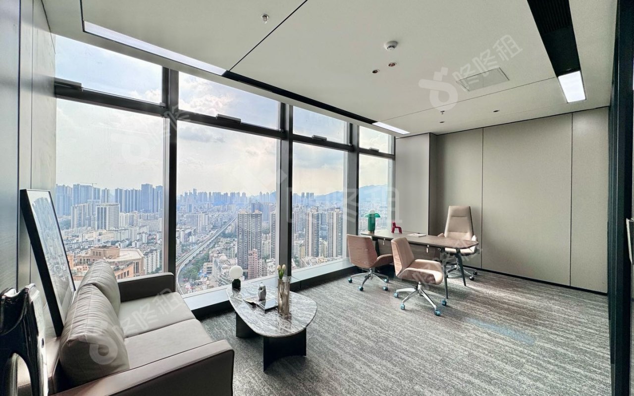 盛龙时代广场_318平_精装_办公室隔间