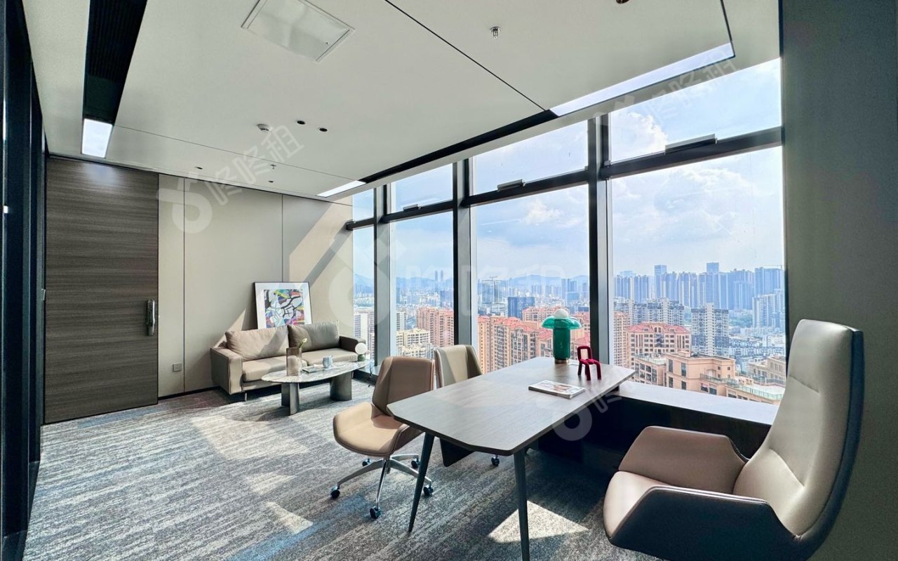 盛龙时代广场_318平_精装_办公室隔间