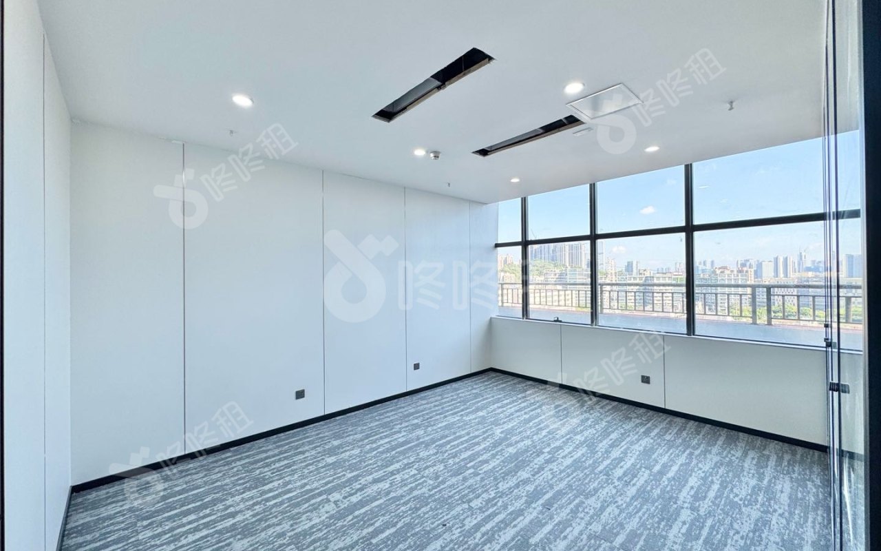 中粮商务公园_140平_豪装_办公室隔间