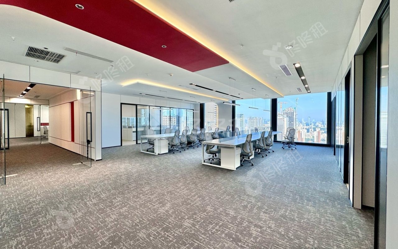恒裕前海金融中心_636平_精装_办公室开间