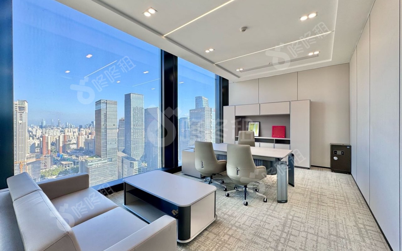 恒裕前海金融中心_636平_精装_办公室隔间