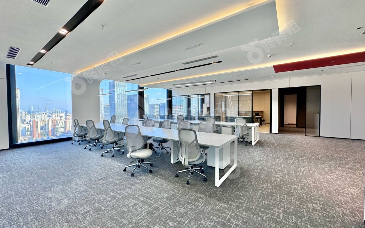 恒裕前海金融中心_636平_精装_办公室开间