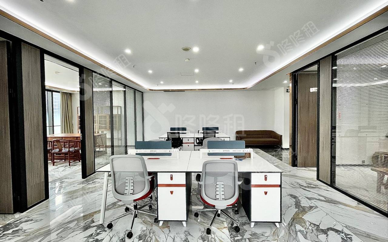 方大城_398平_精装_办公室开间