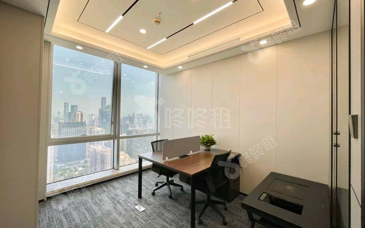 荣超经贸中心_398平_精装_办公室隔间
