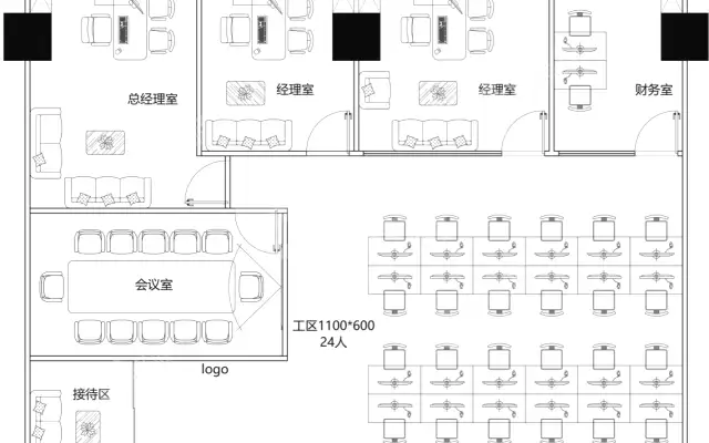 金中环商务大厦_435平_精装_办公室房源出租