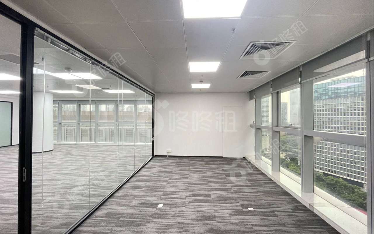 微软科通大厦_416平_精装_办公室隔间