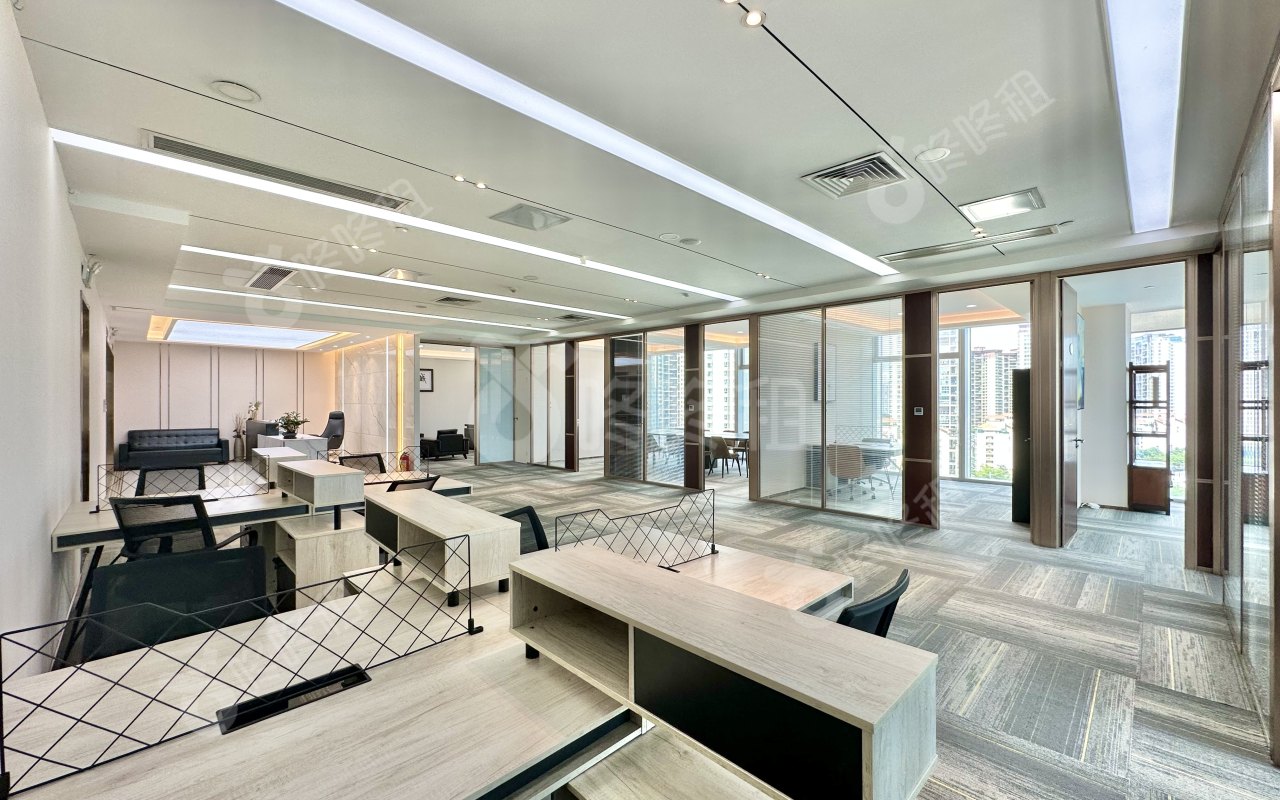 前海卓越时代广场_398平_精装_办公室开间