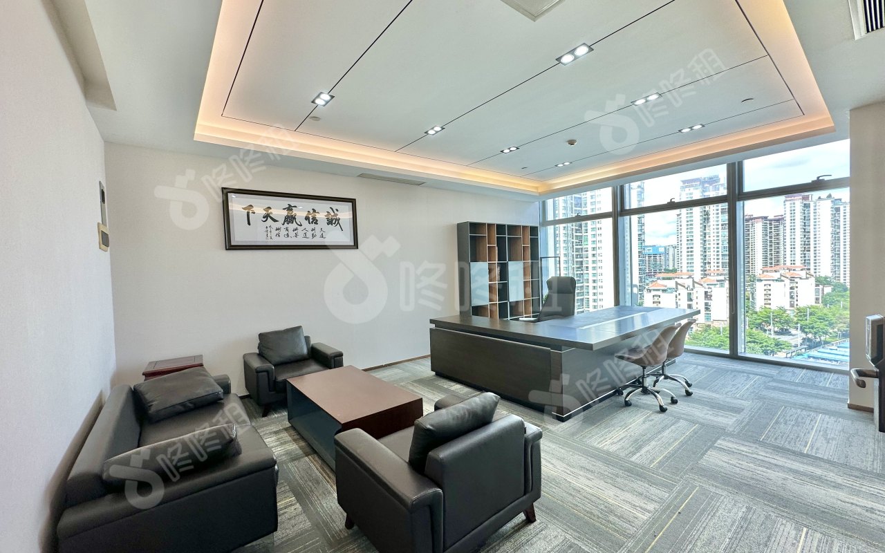 前海卓越时代广场_398平_精装_办公室隔间