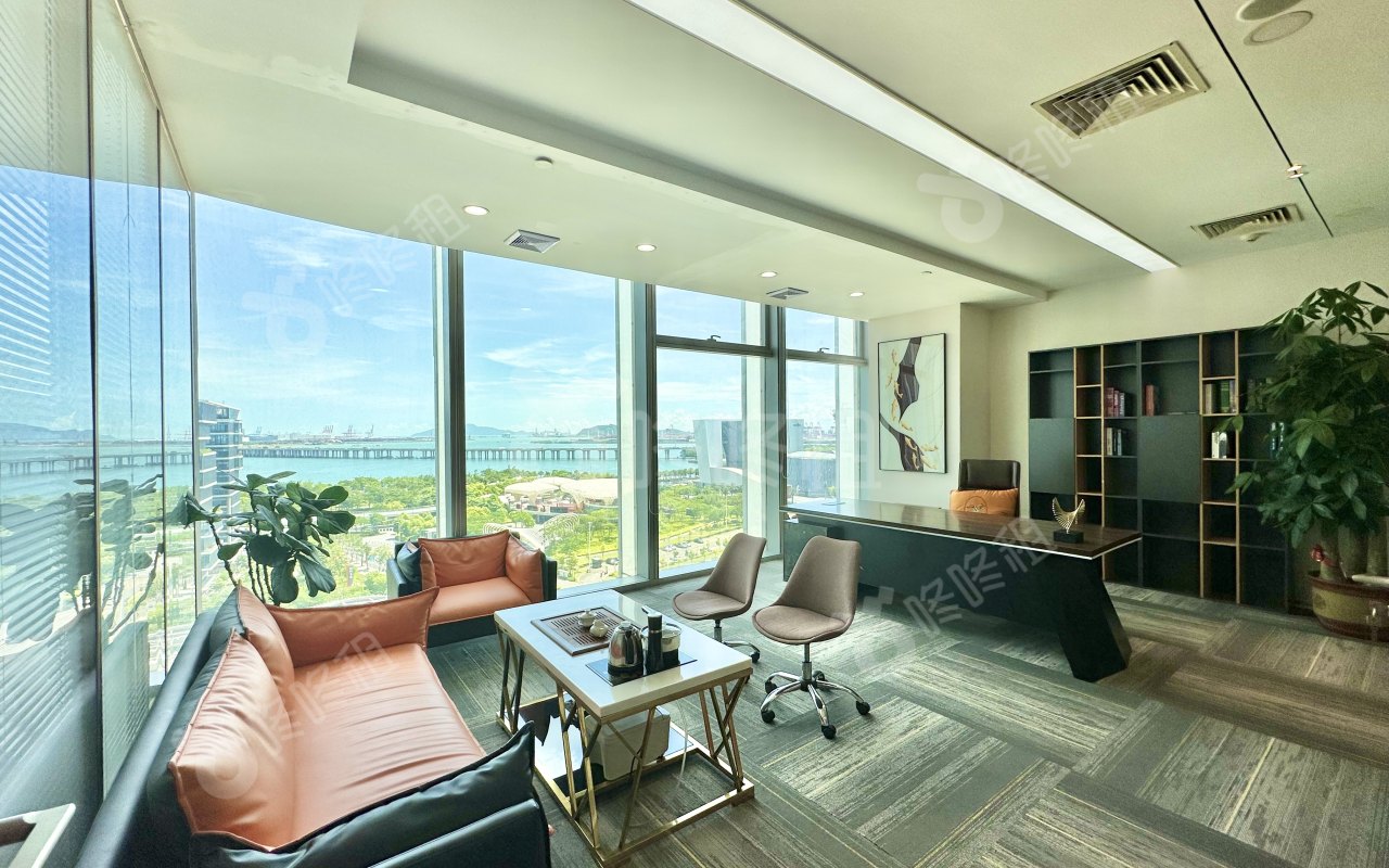 前海卓越时代广场_398平_精装_办公室隔间