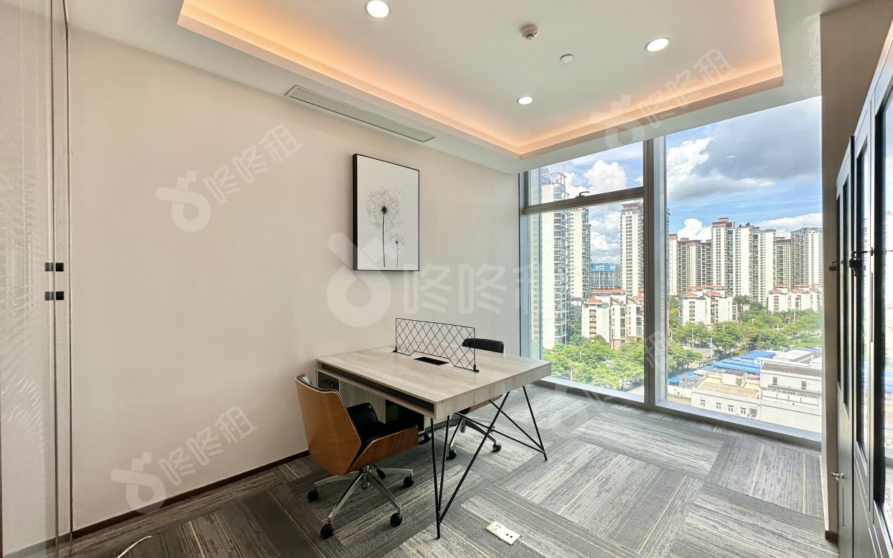 前海卓越时代广场_398平_精装_办公室隔间