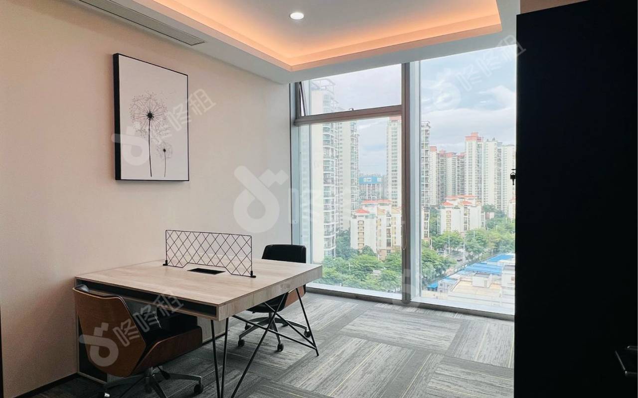 宝中卓越时代广场_398平_精装_办公室隔间