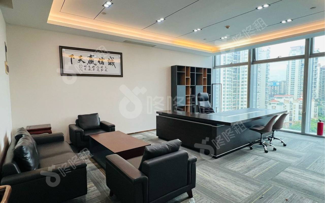 宝中卓越时代广场_398平_精装_办公室隔间