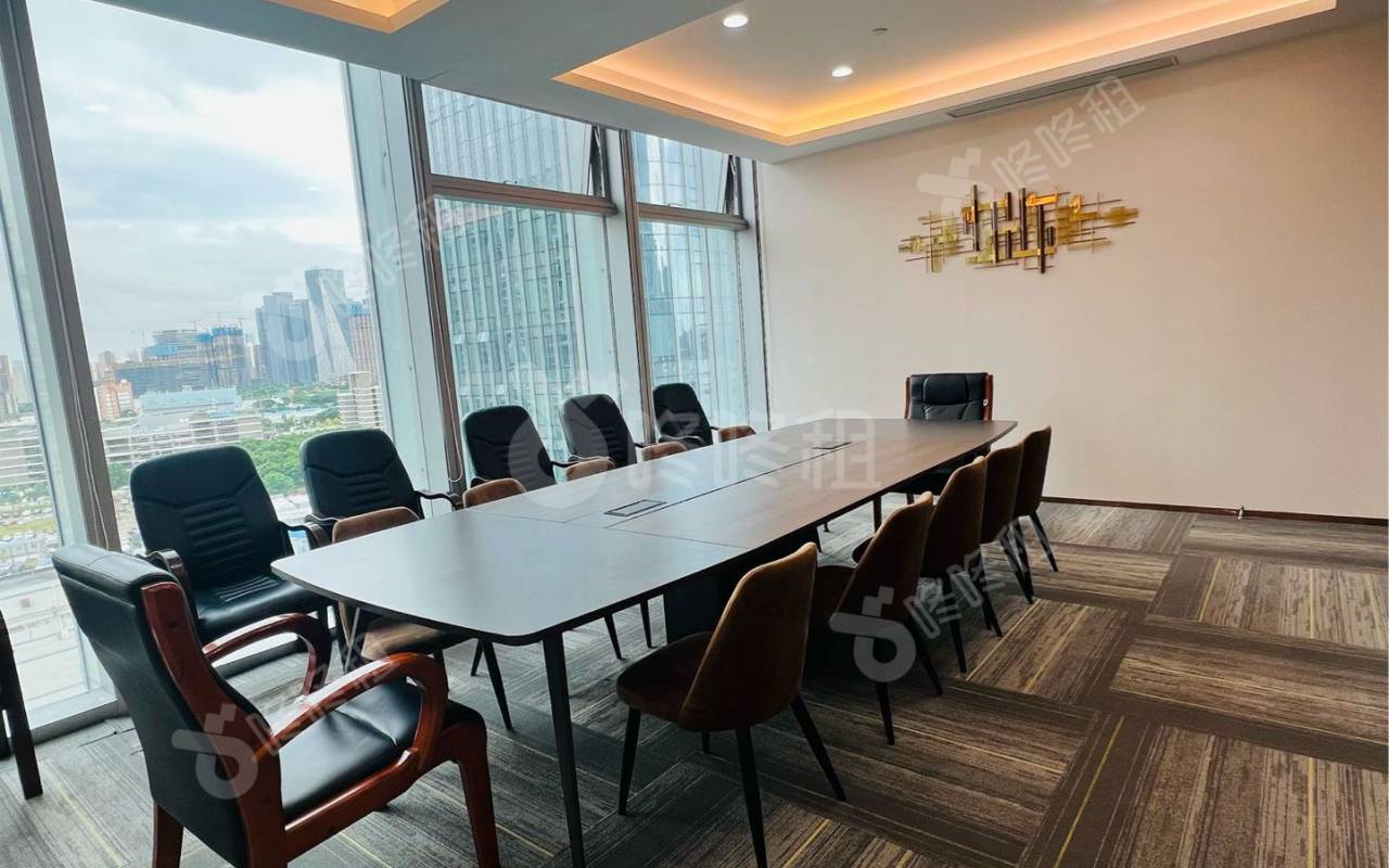 宝中卓越时代广场_398平_精装_办公室隔间