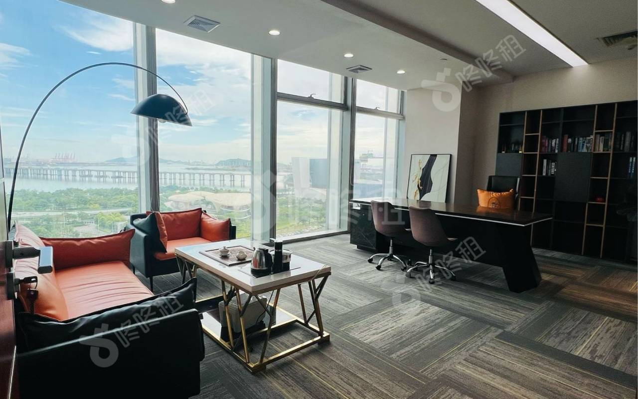 宝中卓越时代广场_398平_精装_办公室隔间