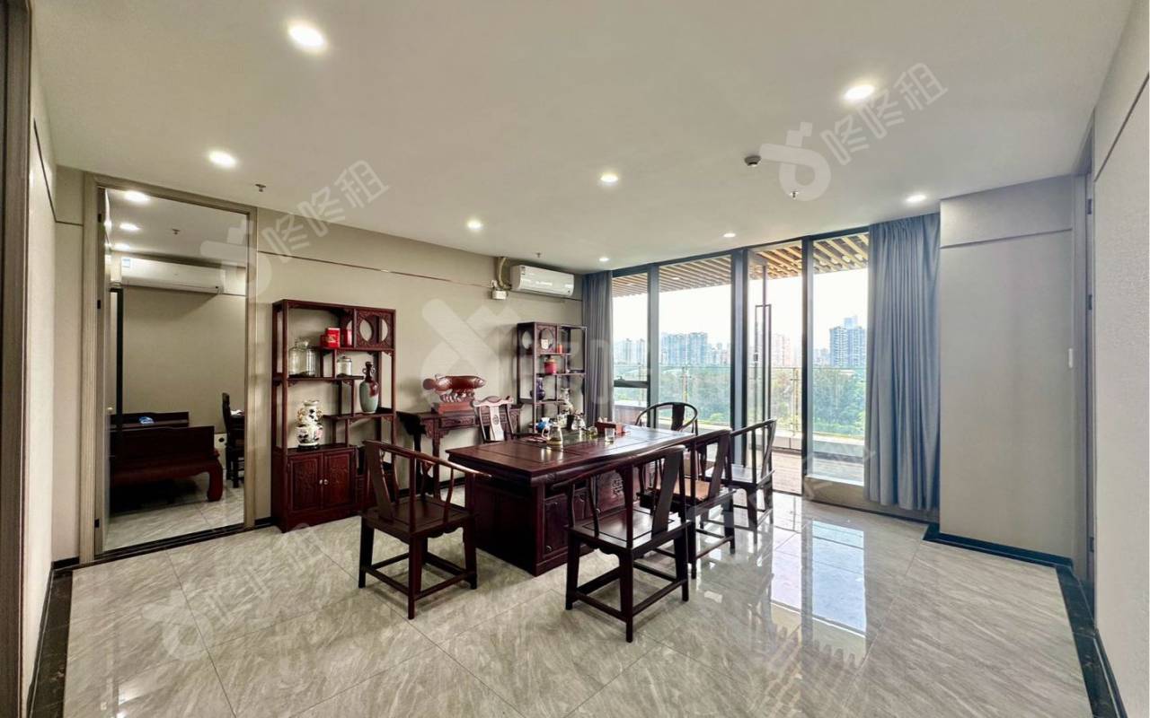 深圳湾科技生态园_350平_豪装_办公室开间