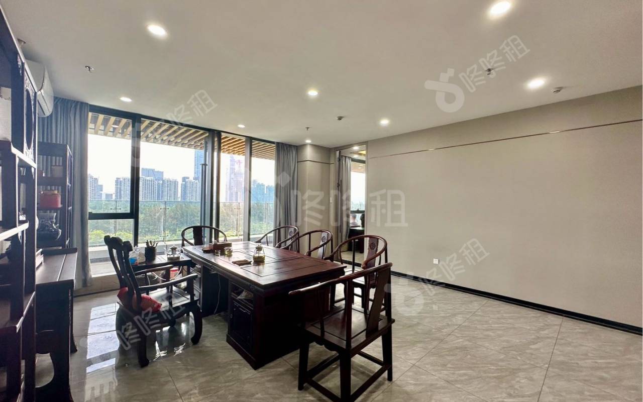 深圳湾科技生态园_350平_豪装_办公室开间