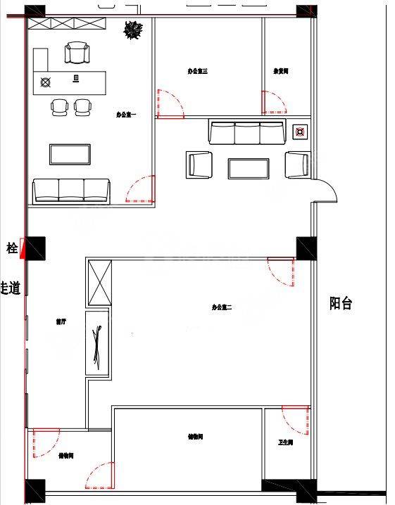 深圳湾科技生态园_350平_豪装_户型图